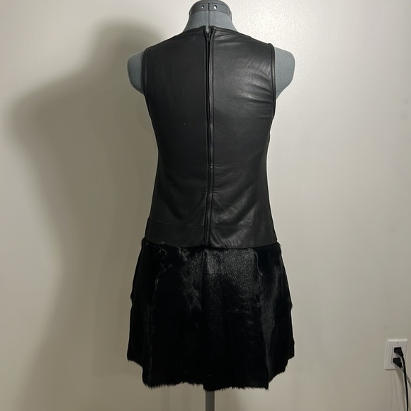 Theory Goat Leather Shift Dress - Picture 2 of 4